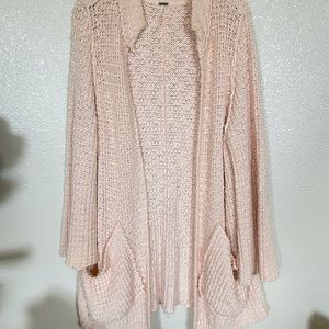 Free People slouchy cardigan with bell style sleeve